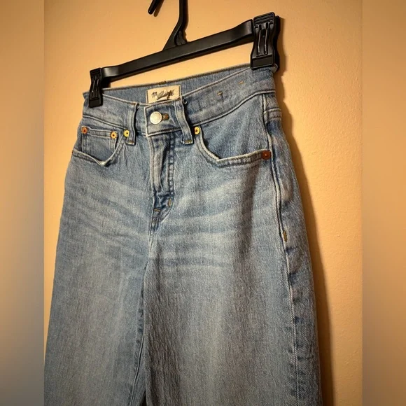 Madewell the perfect vintage wide leg crop Light Blue Jeans - Picture 5 of 10